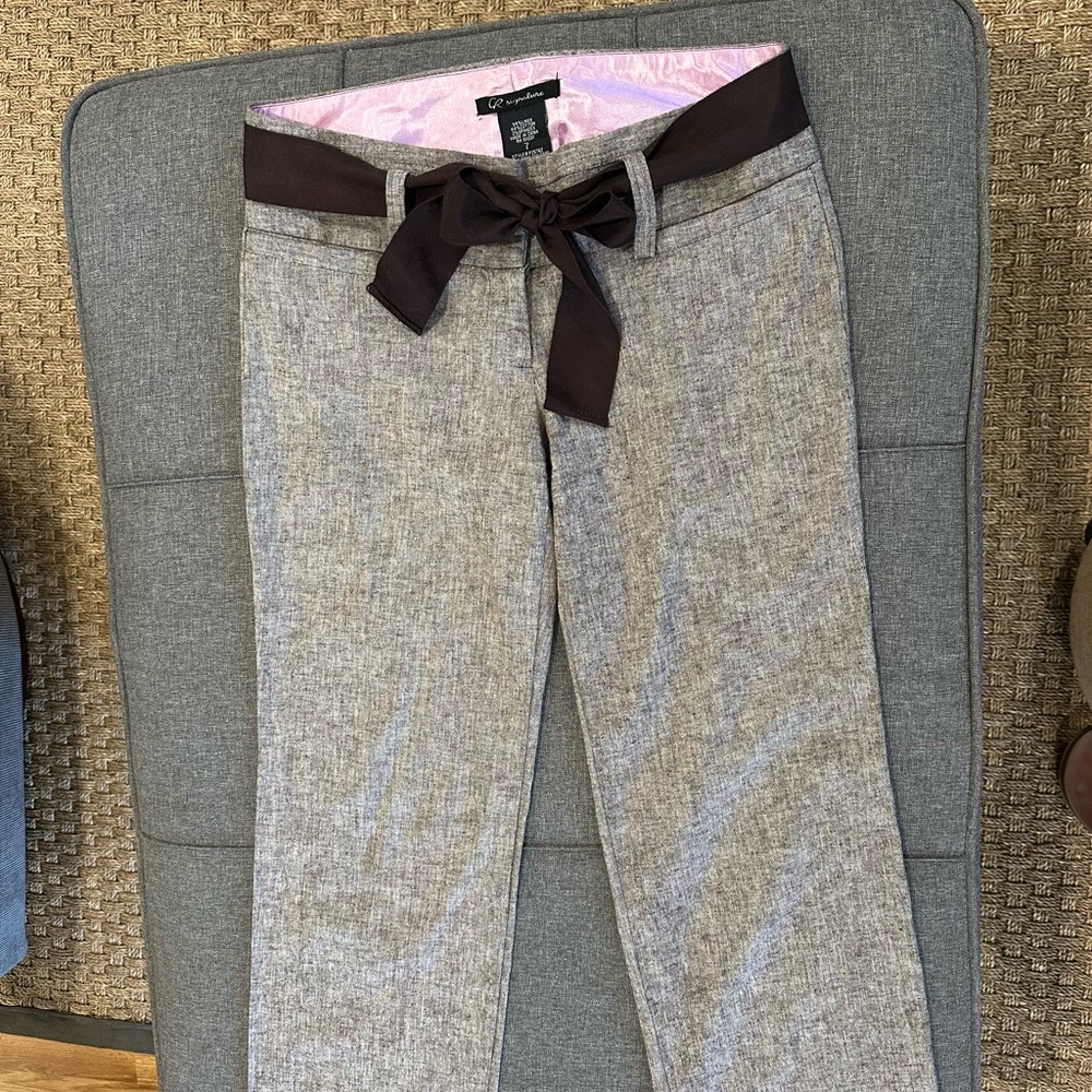 Signature Gray and Brown Women's Pants